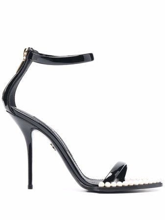 Dolce & Gabbana faux-pearl Embellished open-toe Sandals - Farfetch