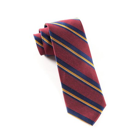 Burgundy Social Stripe Tie | Men's Ties | The Tie Bar