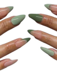 sage green nails