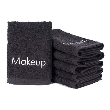 Amazon.com: Arkwright Makeup Removal Towel, Pack of 6 Soft Cotton Towel (Black): Beauty