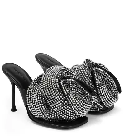 Magda Butrym - Crystal-embellished leather sandals | Mytheresa