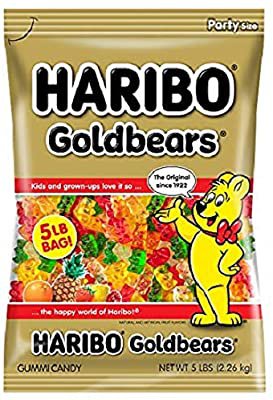 Haribo Gummi Candy, Goldbears Gummi Candy, 5 Pound Bag: Amazon.com: Grocery & Gourmet Food