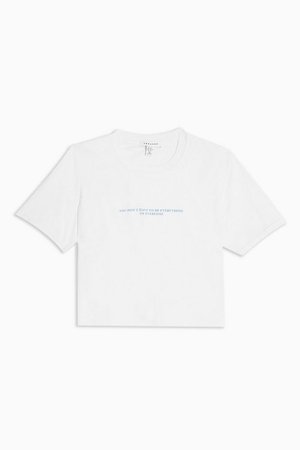 Everything Crop T-Shirt | Topshop white