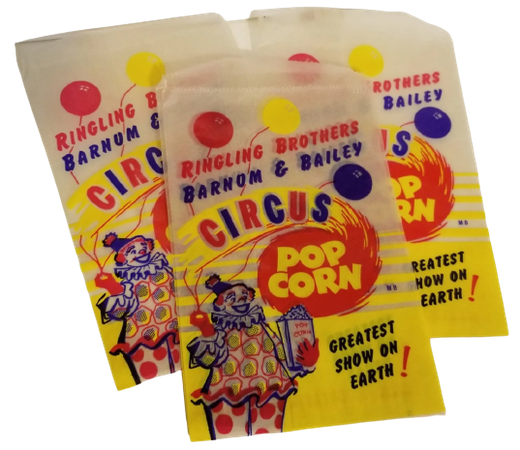 circus popcorn bags