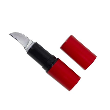 Red Hidden Lipstick Knife - Ladies Red Lipstick Blade - Self-Defense Weapons | KarateMart.com