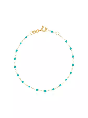 Gigi Clozeau 18kt yellow gold turquoise bead bracelet
