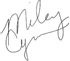 miley cyrus signature - Google Search