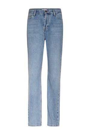 WE Fashion Blue Ridge high waist regular fit jeans lichtblauw | wehkamp