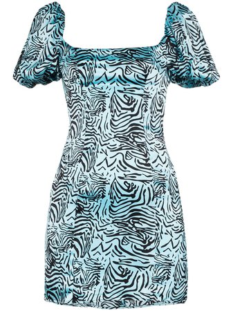 De La Vali Koko Tiger Print Dress - Farfetch