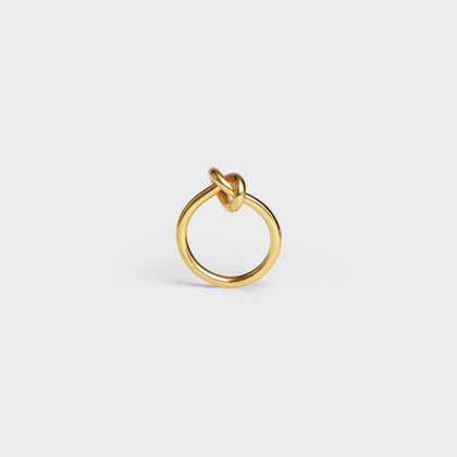 Knot Ring in Brass with Gold finish - Gold colour - 46N636BRA.35OR | CELINE