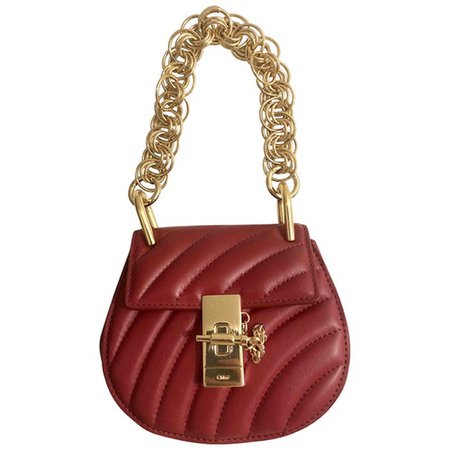 Drew leather crossbody bag Chloé Red in Leather - 8769973