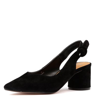 Black Sling back heel