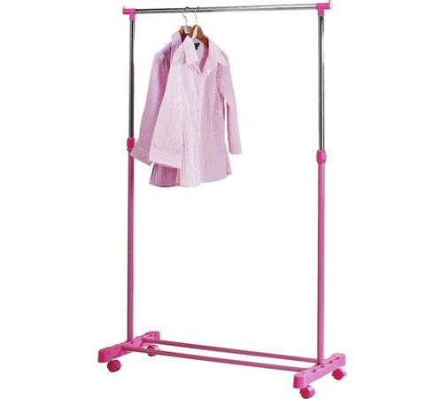Buy Argos Home Adjustable Chrome Plated Clothes Rail - Pink | Hanging rails | Argos