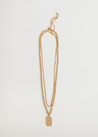 Pendant chain necklace - Woman | Mango Slovakia