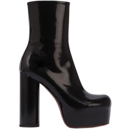 Vetements Women 130mm Brushed Leather Ankle Boots