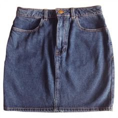 Blue Denim Jeans Skirt AMERICAN APPAREL