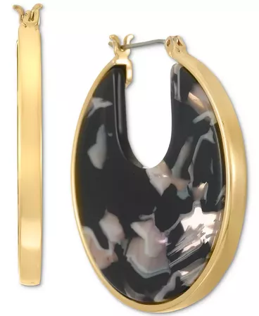 Alfani Gold-Tone Medium Helio Hoop Earrings, 1.35", Created for Macy's & Reviews - Earrings - Jewelry & Watches - Macy's