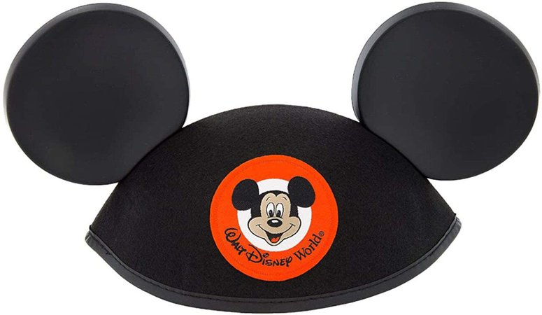 Amazon.com: Walt Disney World Mickey Mouse Classic Black Patch Ears Hat Adult Size : Clothing, Shoes & Jewelry