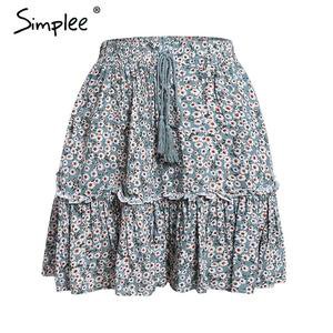 Simplee Casual Polka Dot Mini Women Skirt High waist A line Korean Tas – Rockin Docks Deluxephotos