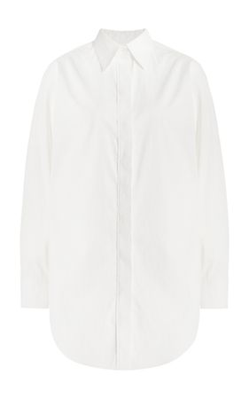 The Mira Split Back Cotton Shirt By Brandon Maxwell | Moda Operandi