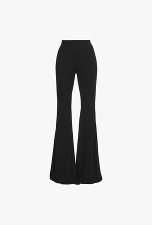 Black high waist flared pants | Balmain
