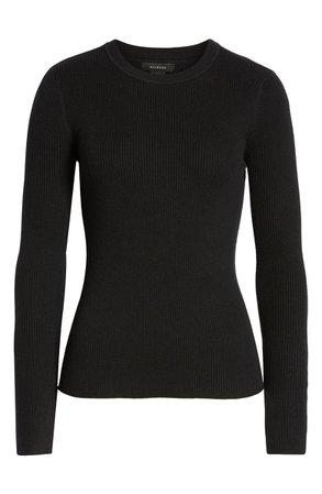 Halogen® Ribbed Sweater  Black