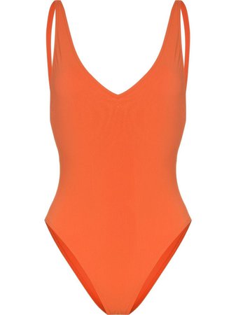 Totême V-neck Swimsuit - Farfetch