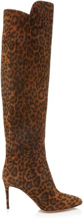 Gainsbourg Printed Suede Knee Boots