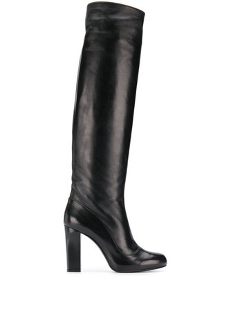 Black Lemaire Knee-Length Boots | Farfetch.com