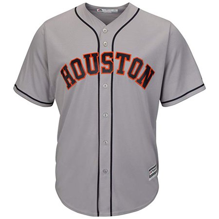 Amazon.com: Majestic Athletic Houston Astros Road Grey Cool Base MLB Replica Jersey Baseball Trikot Tee T-Shirt: Clothing