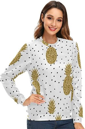 KLL Abstract Watercolor Sweatshirts for Women Long Sleeve Top Round Neck Women Sweatshirt at Amazon Women’s Clothing store