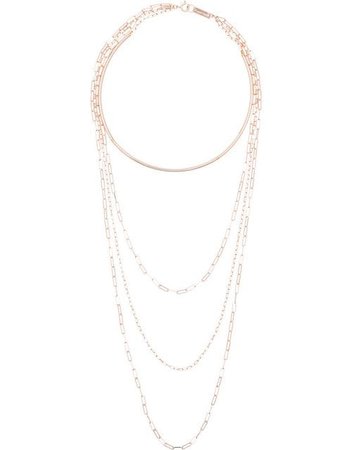 Isabel Marant rose gold tone four loop chain necklace $180 - Shop SS19 Online - Fast Delivery, Price