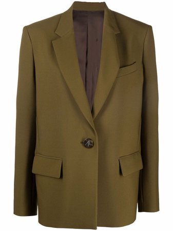 Shop The Attico single-breasted oversized blazer with Express Delivery - FARFETCH