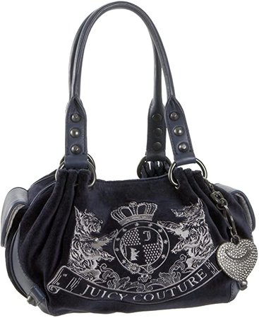 Amazon.com: Juicy Couture New RP Scotty Embroidery, Navy : Clothing, Shoes & Jewelry