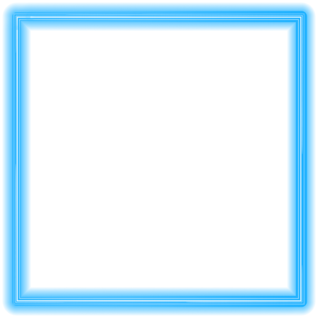 neon blue frame
