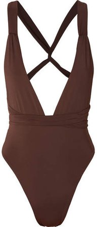 Myra - Farrah Swimsuit - Dark brown