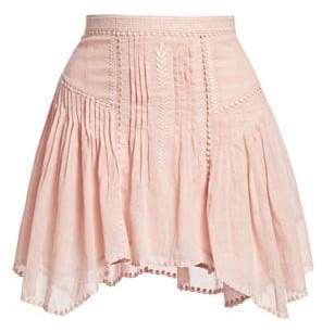 Women's Akala Embroidered Handkerchief Skirt - Light Pink - Size 34 (2)