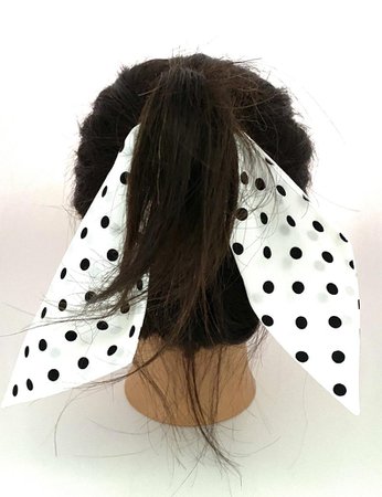 Black and White Polka Dot Head Scarf for Women and Teens Hair | Etsy