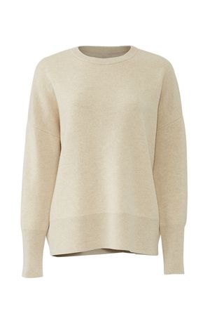 Cream Crewneck Pullover by Theory for $65 | Rent the Runway