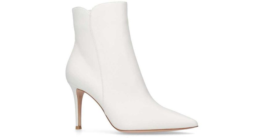 white designer heel