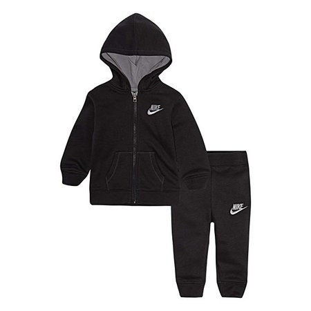 Amazon.com: NIKE Children's Apparel Baby Boys' Toddler Hoodie and Joggers 2-Piece Outfit Set, Black, 4T: Clothing