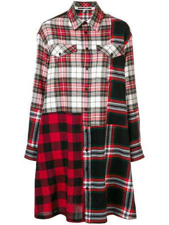 $519 McQ Alexander McQueen Tartan Shirt Dress - Buy Online - Fast Delivery, Price, Photo