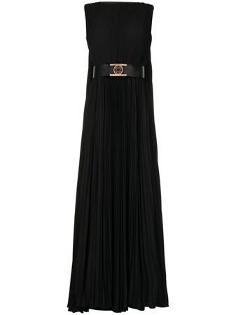 Elie Saab Belted side-cape Gown - Farfetch