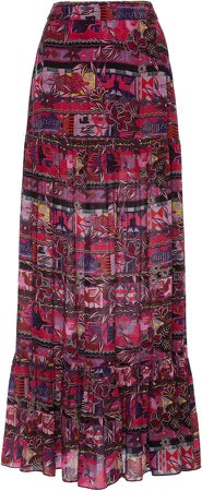 Chufy Cusco Printed Broadcloth Maxi Skirt