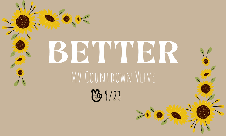 HVST Better Countdown VLIVE 9/23 Banner