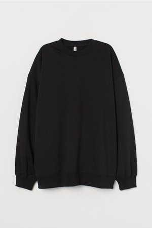 Oversized Sweatshirt - Black - Ladies | H&M US