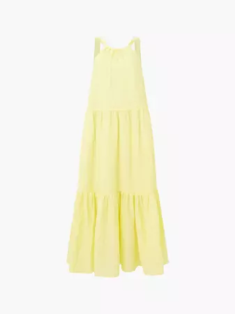 Aleska Textured Dress Lemon Gelato | French Connection US