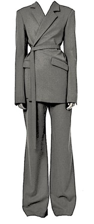 grey suit