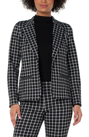 Liverpool Los Angeles Check Fitted Blazer | Nordstrom