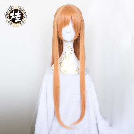 sword art online asuna cosplay wig